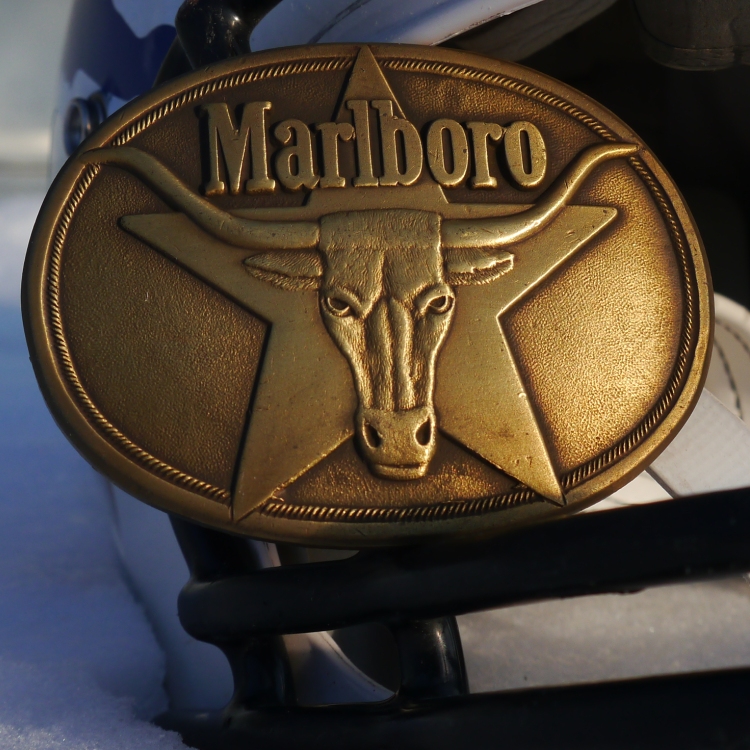 Американская пряжка Marlboro Brass Longhorn